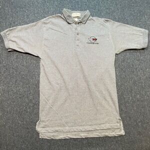 Willow Pointe Corvette Polo Shirt Size L‎ Mens Grey Preppy Embroidered Logo USA